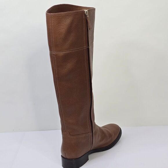 Tory Burch Brown Jolie Leather Riding Boots - Picture 4 of 10